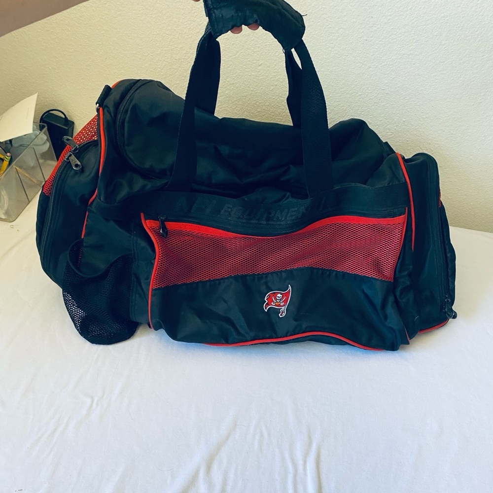 Reebok Black and Red Sports Duffel Bag